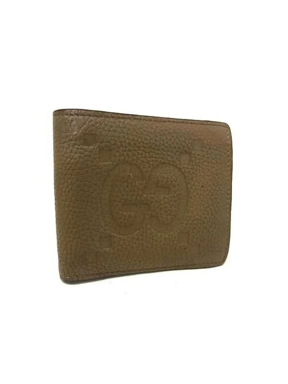 Gucci Bifold Wallet Jumbo GG Coin Brown Leather